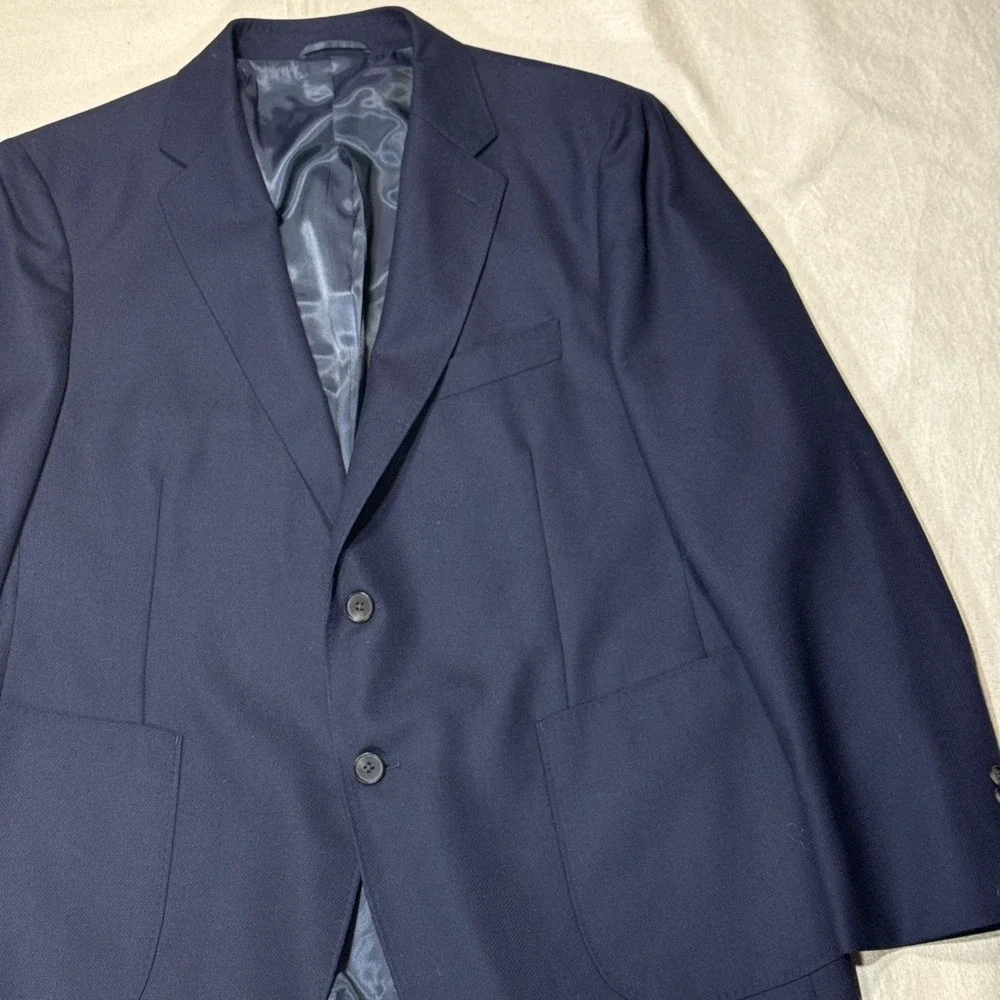 Rodd & Gunn Blue Cotton Sport Fit Blazer Men XL Modern Jacket 100% Wool